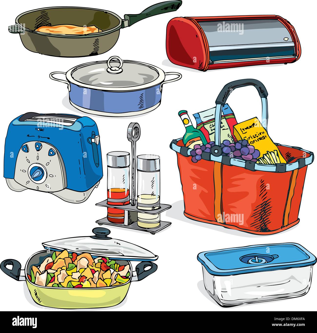 kitchen things vector Stock Vector Image & Art Alamy