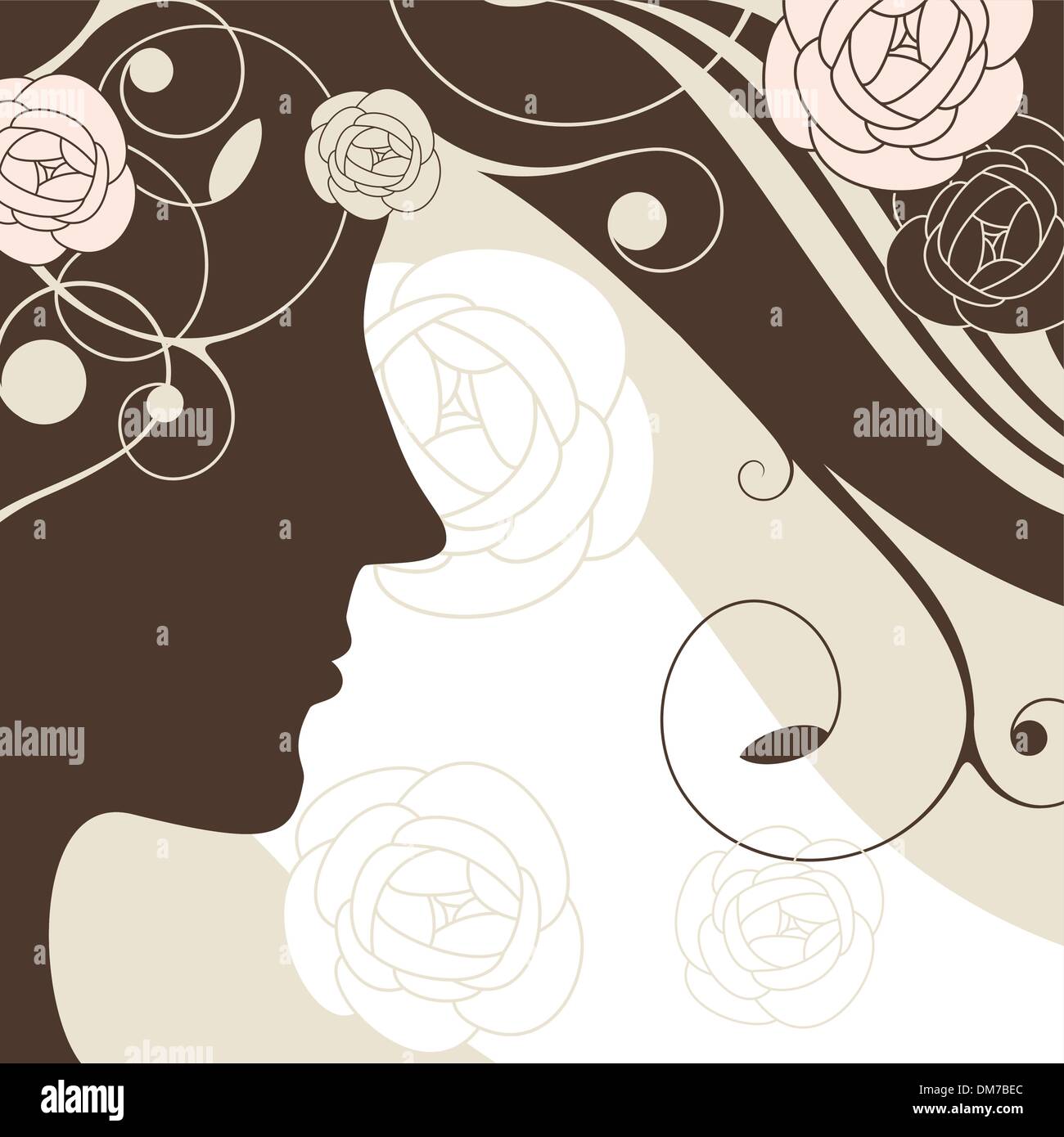 girl vector background Stock Vector Image & Art Alamy