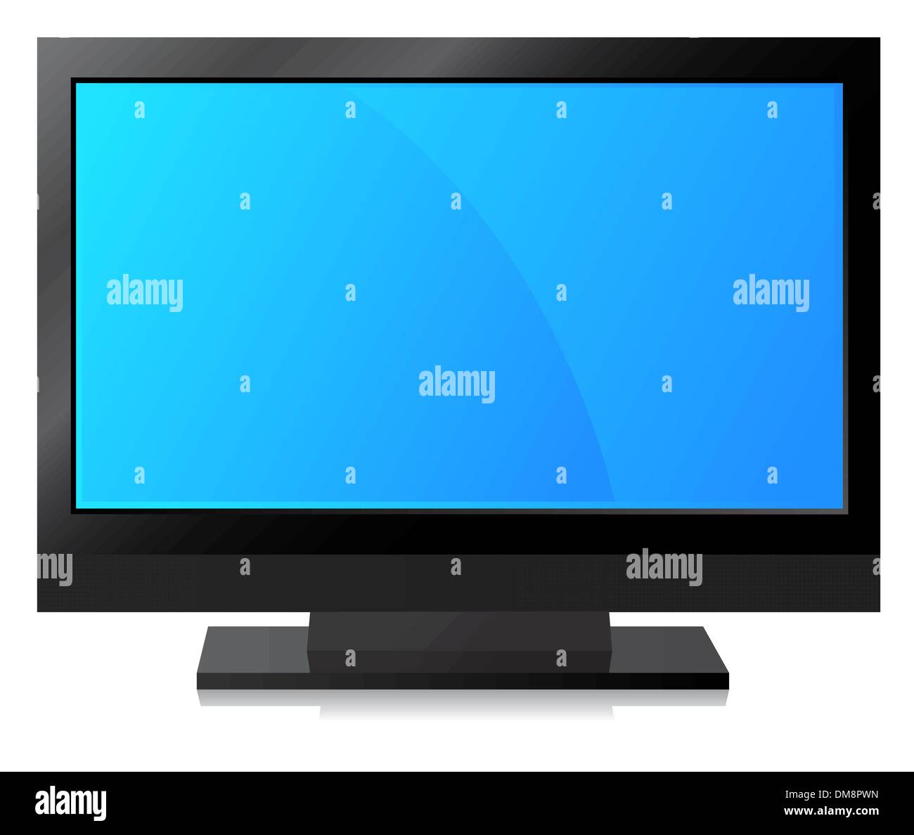 Black and white tv Stock Vector Images Alamy