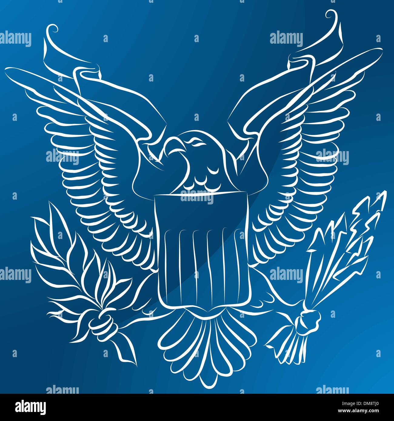 Eagle holding shield Stock Vector Images Alamy
