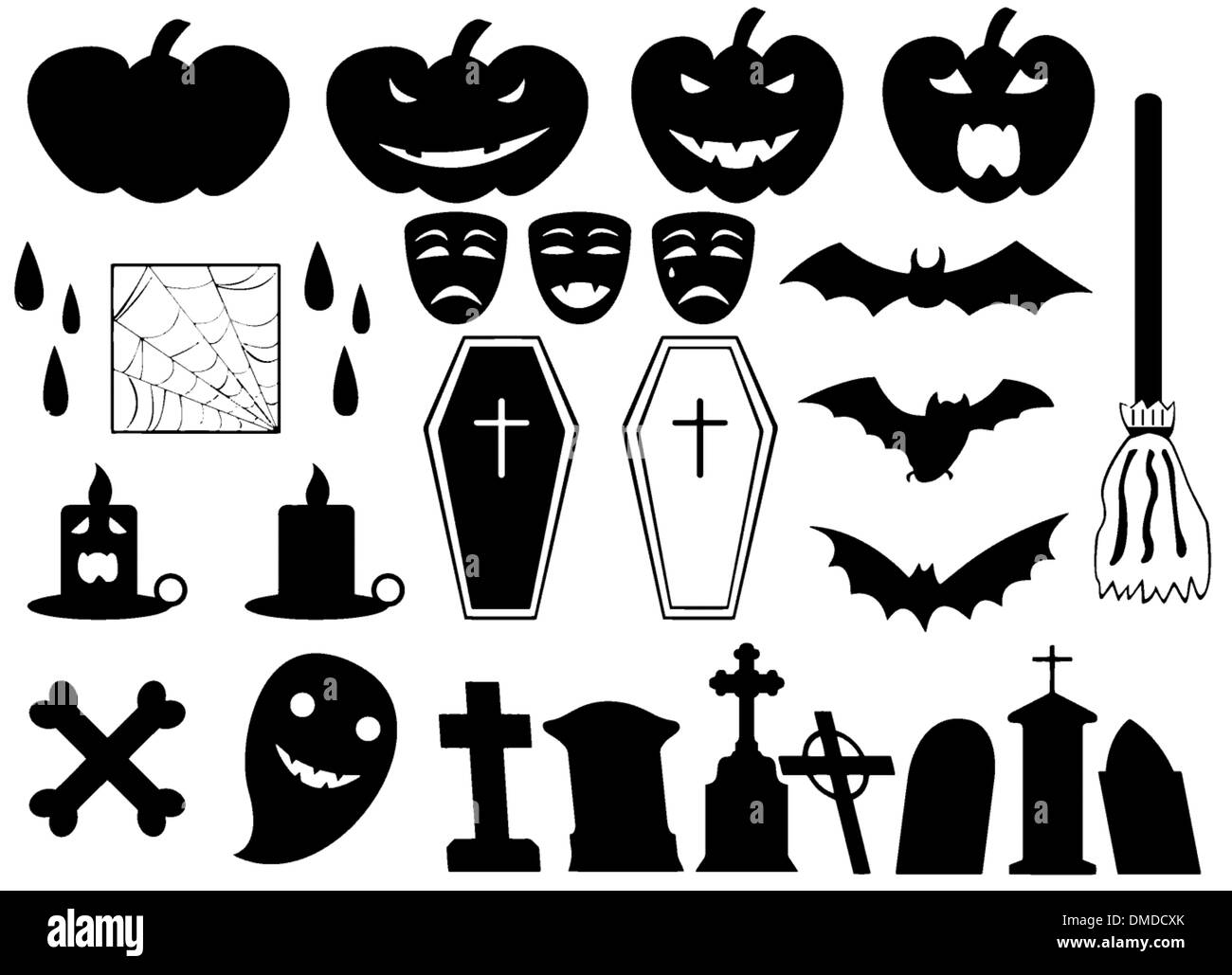 Halloween vector elements Stock Vector Image & Art Alamy