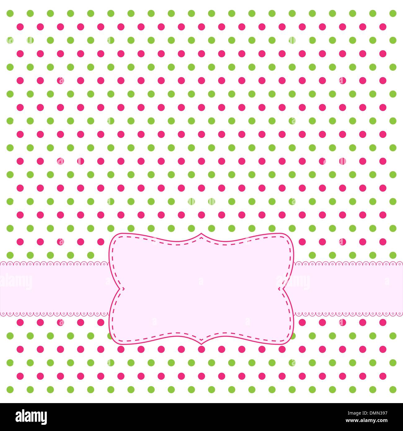 Polka dot design frame Stock Vector Image & Art Alamy