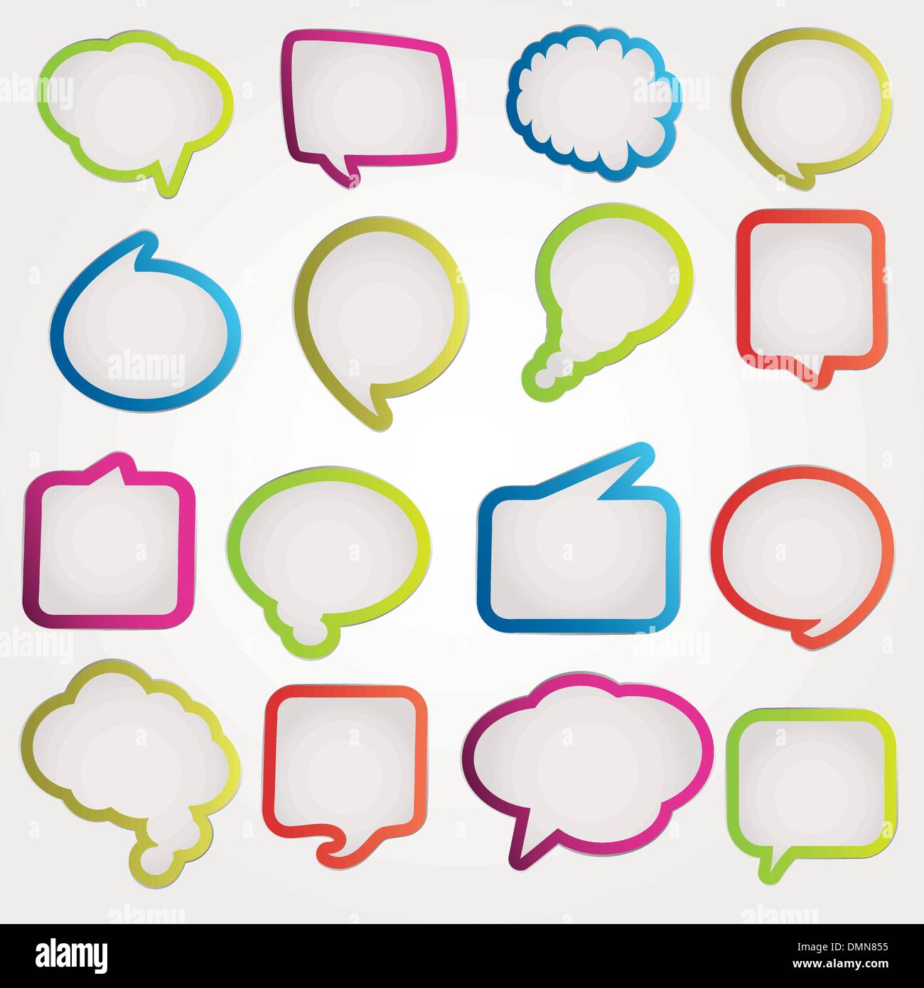 Speech bubbles vector set Stock Vector Image & Art Alamy