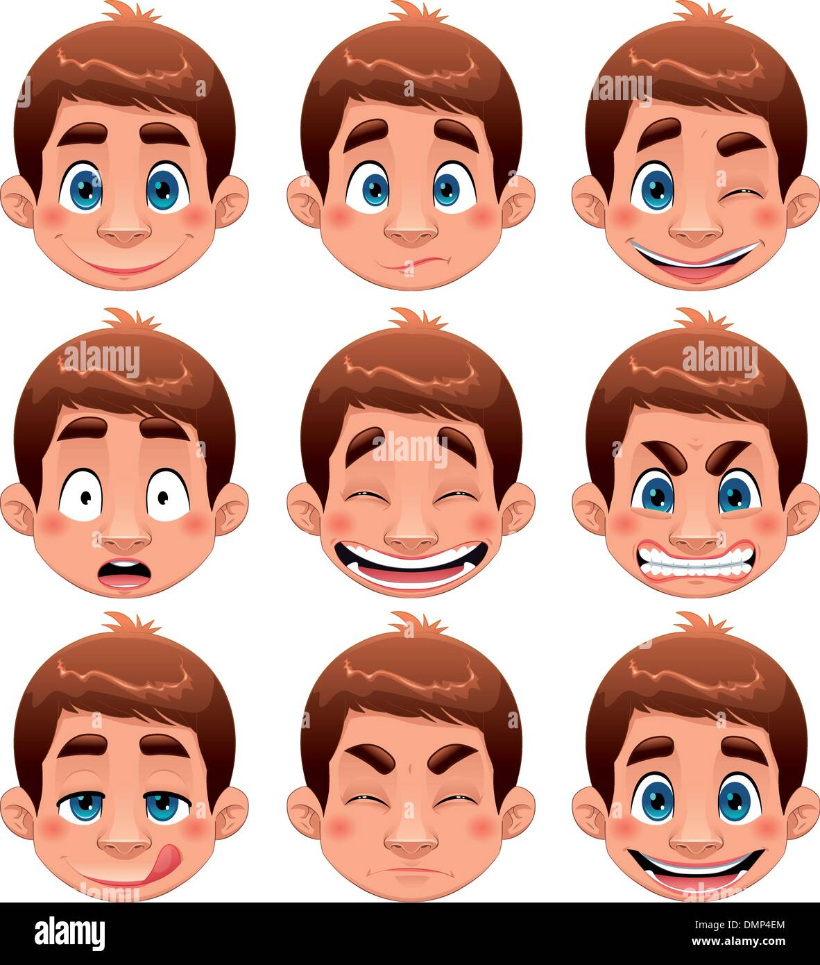 Boy Expressions Stock Vector Image & Art Alamy