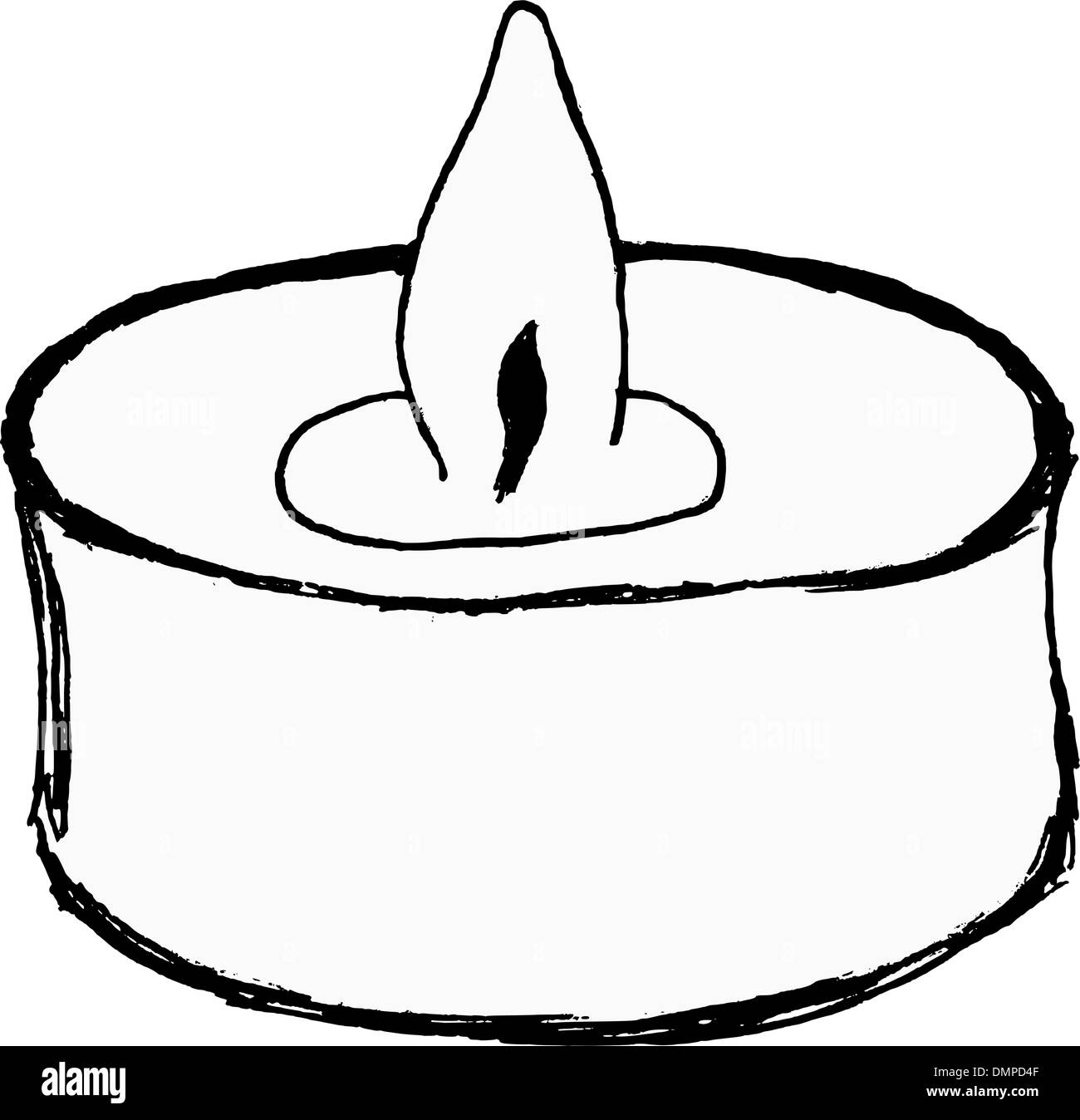 Candle closeup Stock Vector Images Alamy