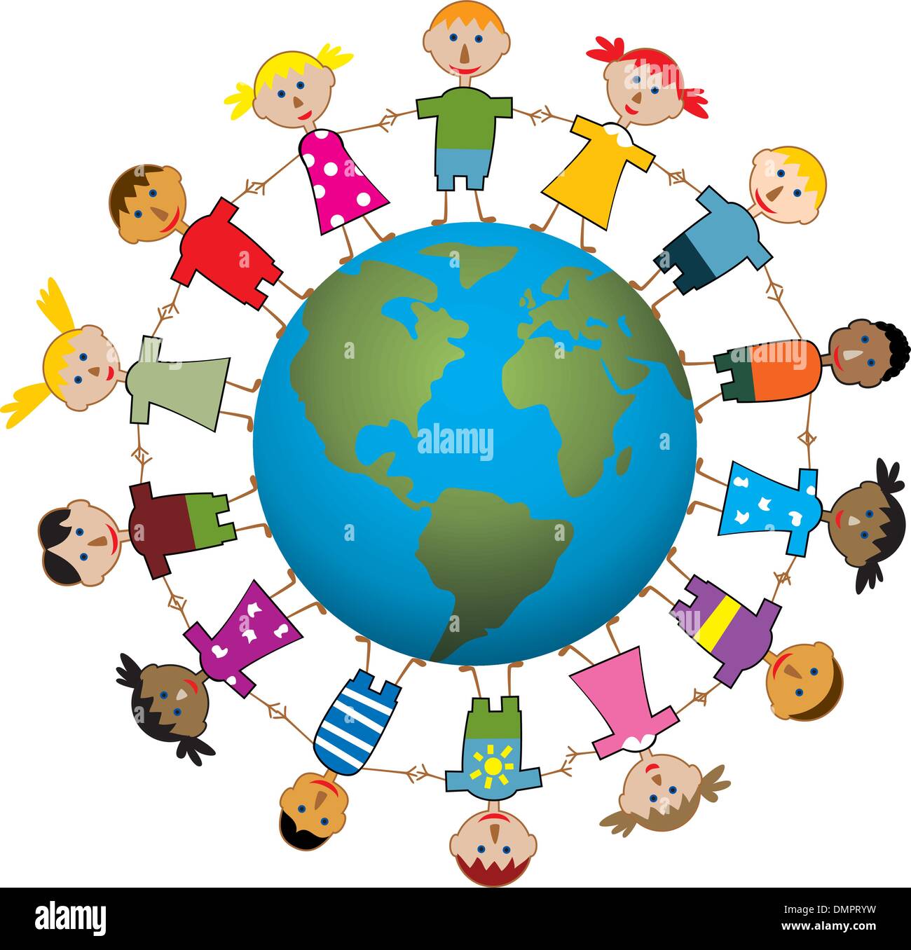 vector children around the world Stock Vector Image & Art - Alamy