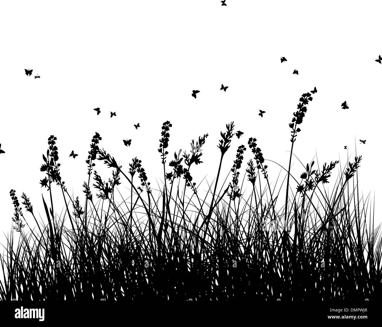 Meadow background Stock Vector Images Alamy