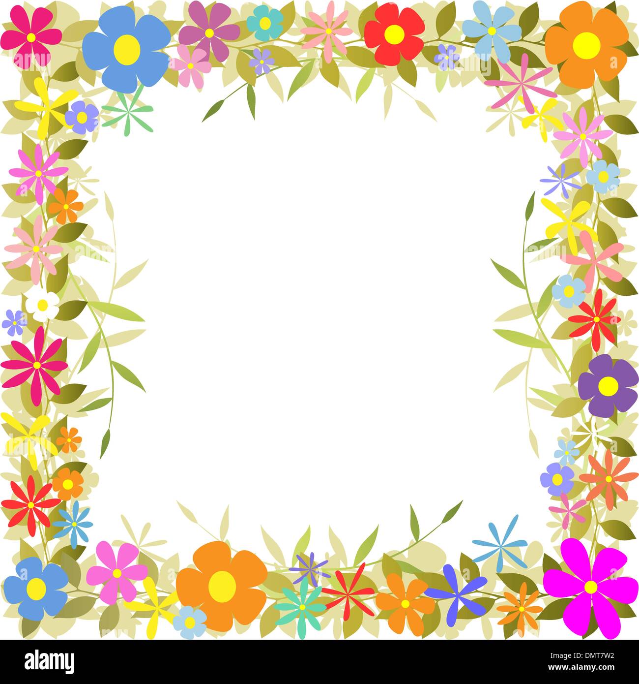 Floral Border Stock Vector Image & Art Alamy