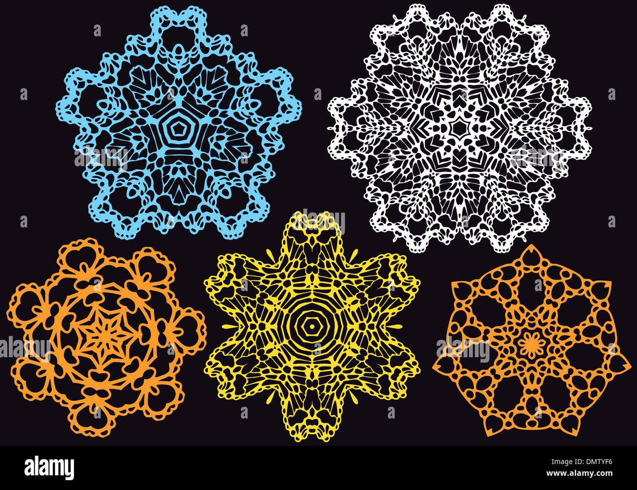 Crochet lace pattern Stock Vector Images - Alamy