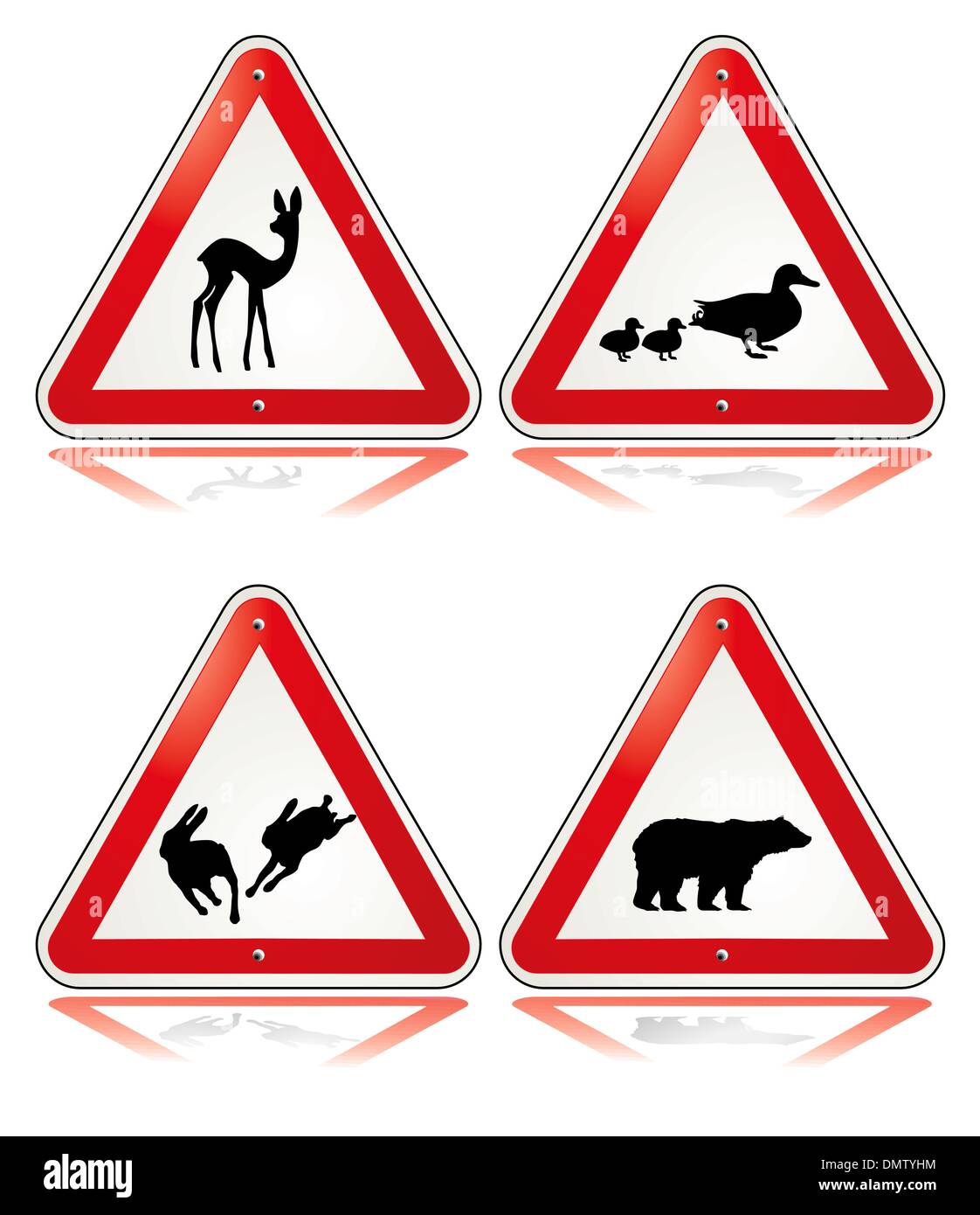 Deer car Stock Vector Images Alamy