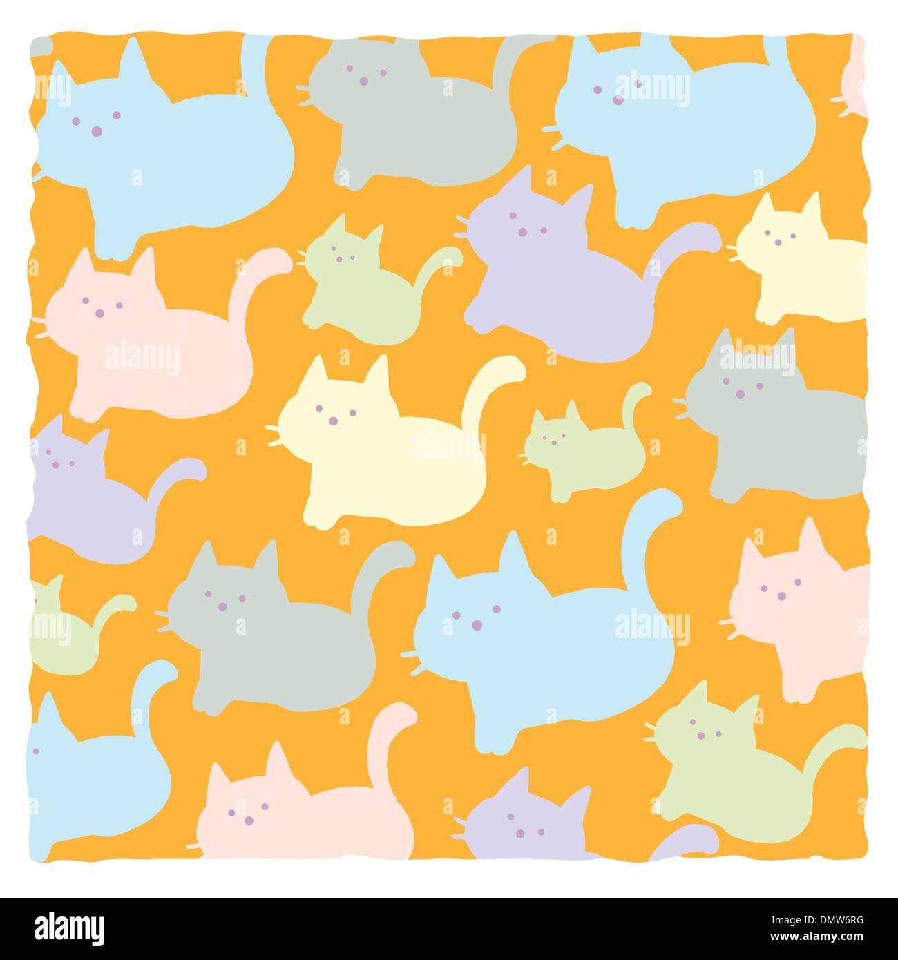 colored cats on background Stock Vector Image &amp; Art Alamy