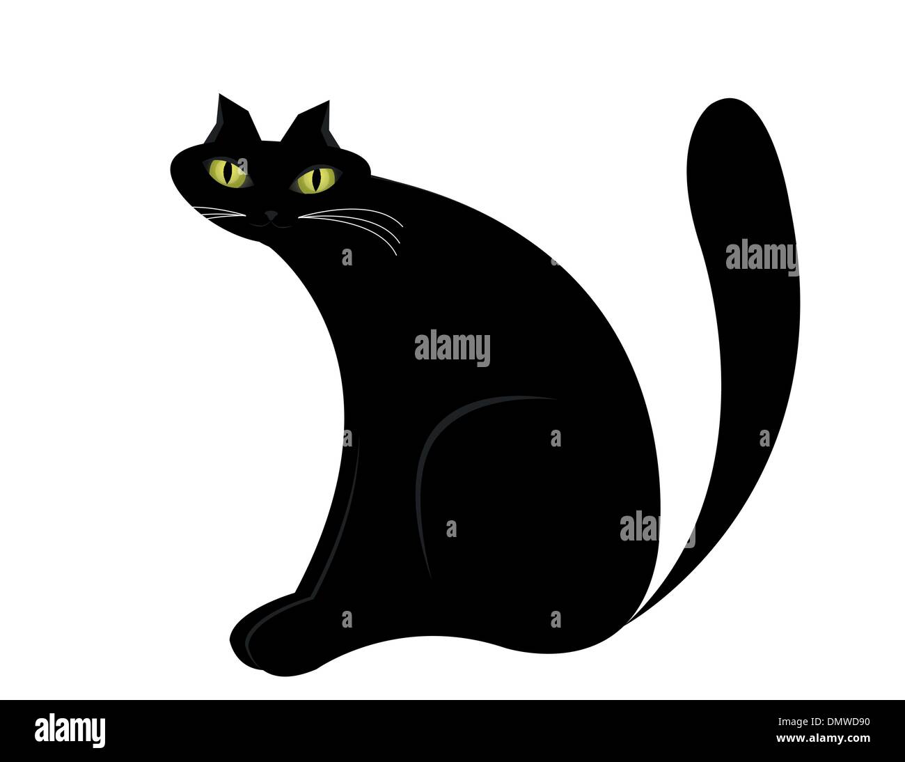 Black cat Stock Vector Images Alamy