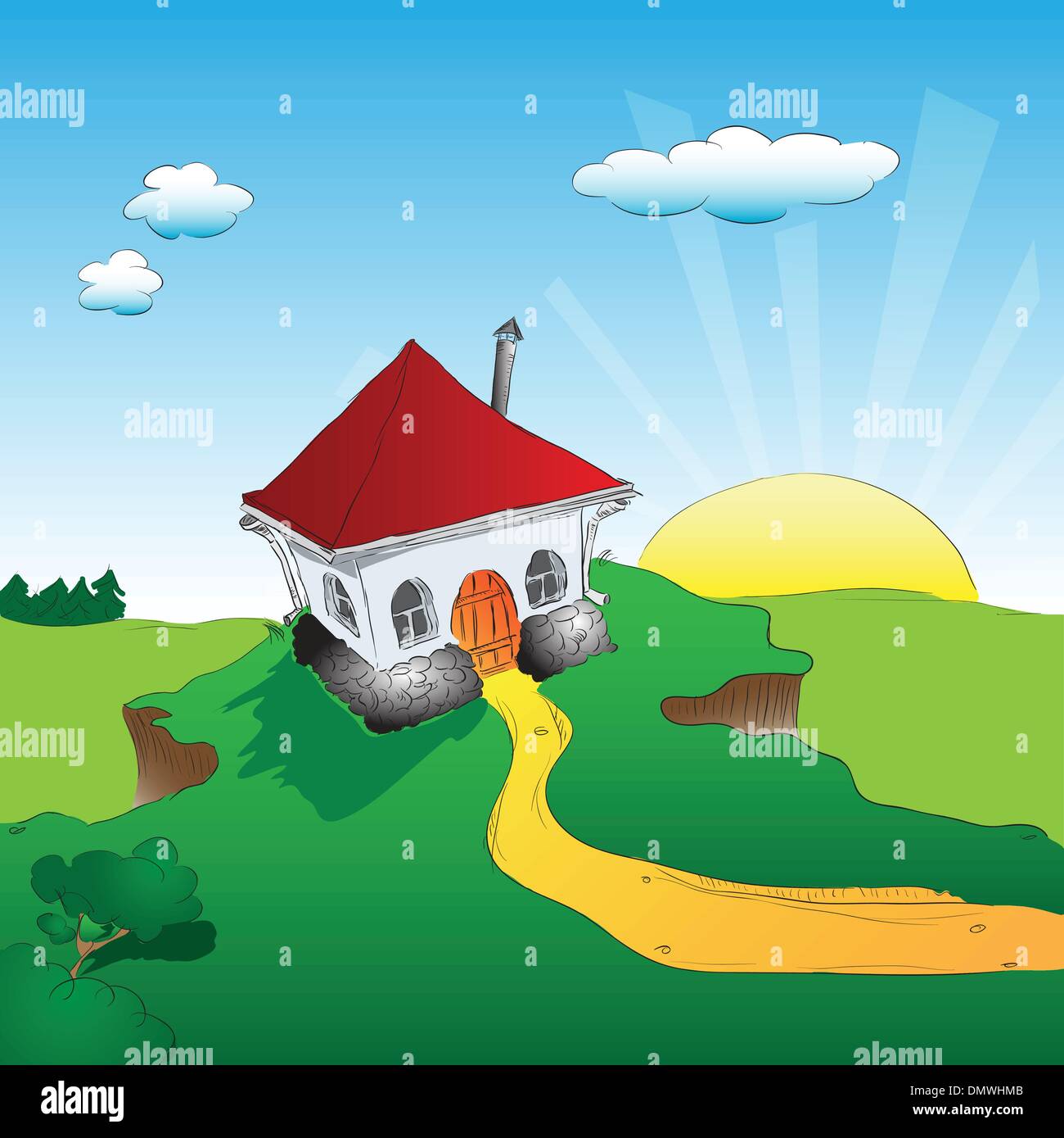 Cliff descent Stock Vector Images Alamy