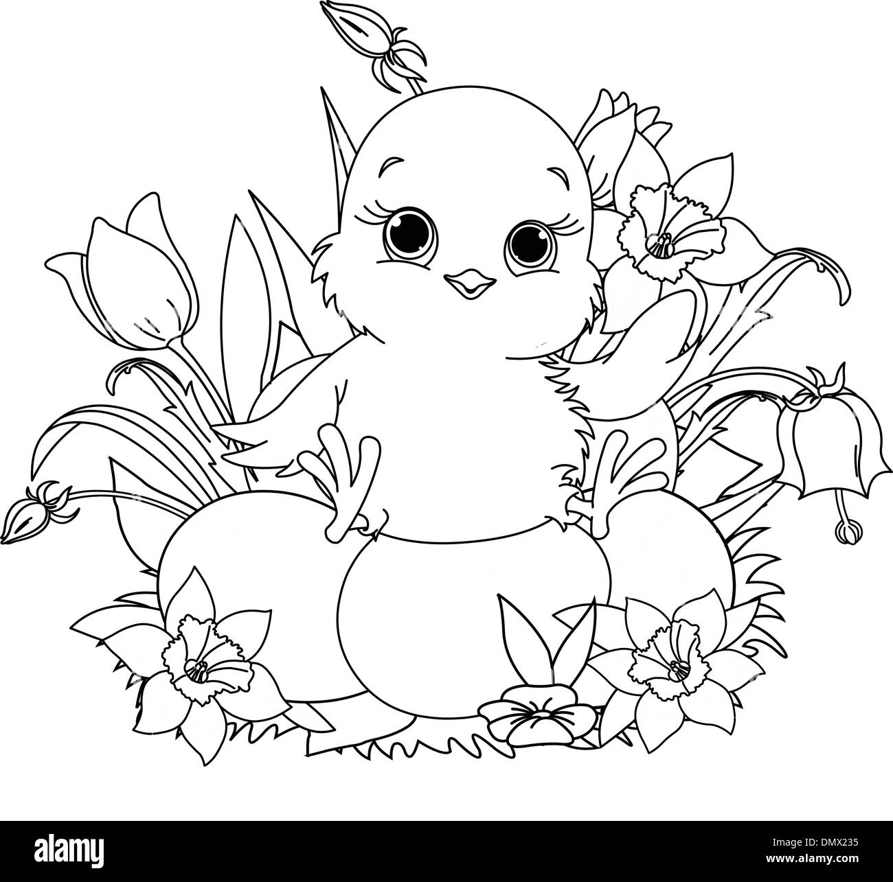 Easter Chick Coloring Pages