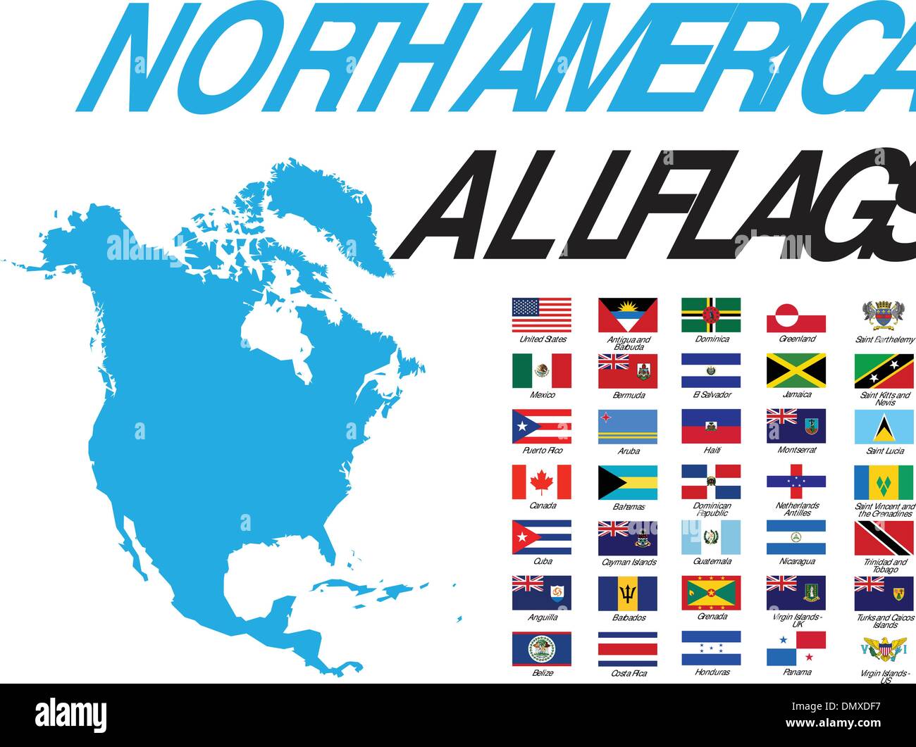 North America All Flags Stock Vector Image & Art Alamy