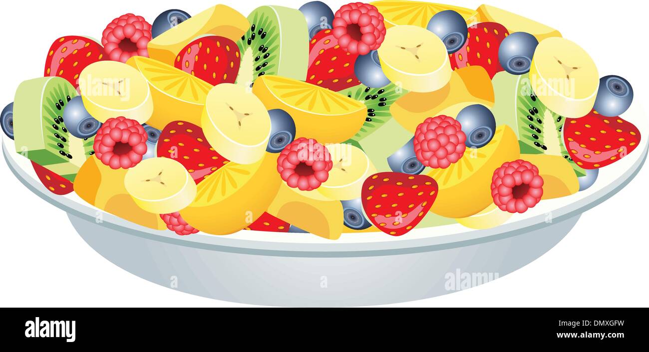Tropical Fruit Salad Clip Art