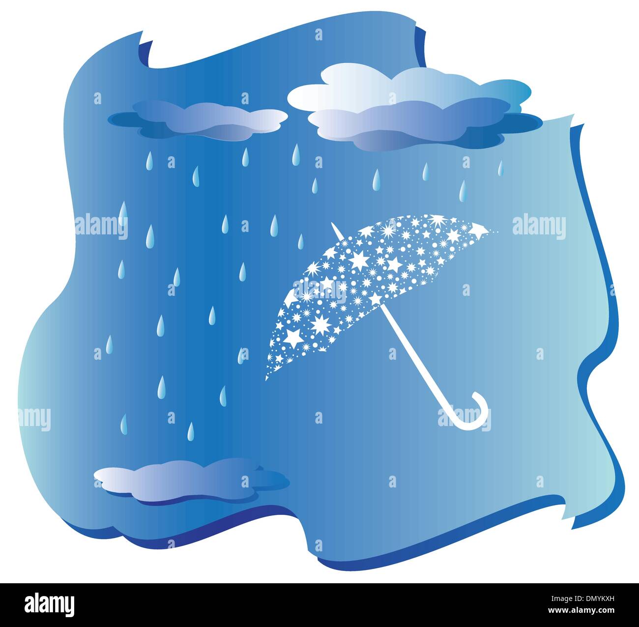 rain and umbrella vector Stock Vector Image & Art Alamy