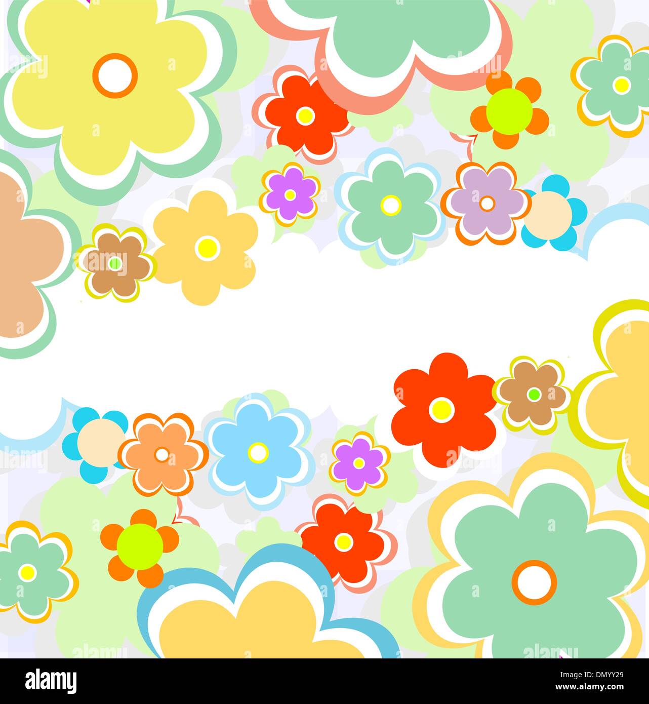 vector beautiful flower background art Stock Vector Image & Art Alamy