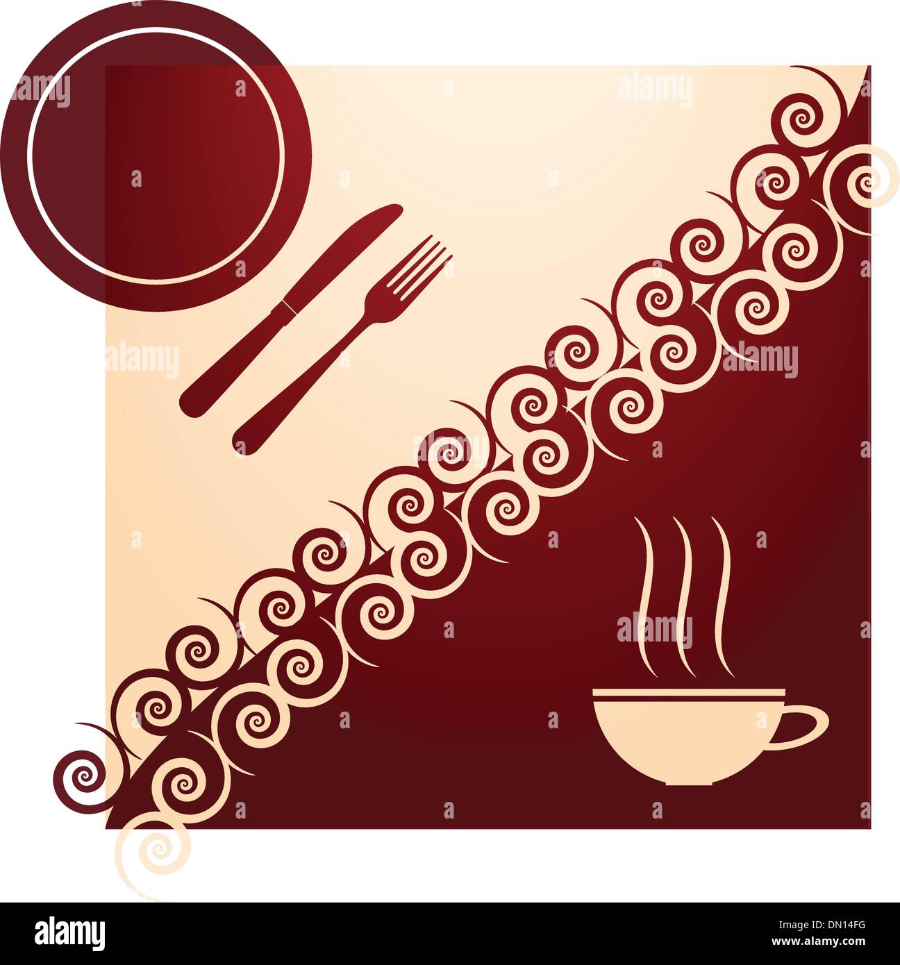 vector restaurant theme background Stock Vector Image & Art Alamy