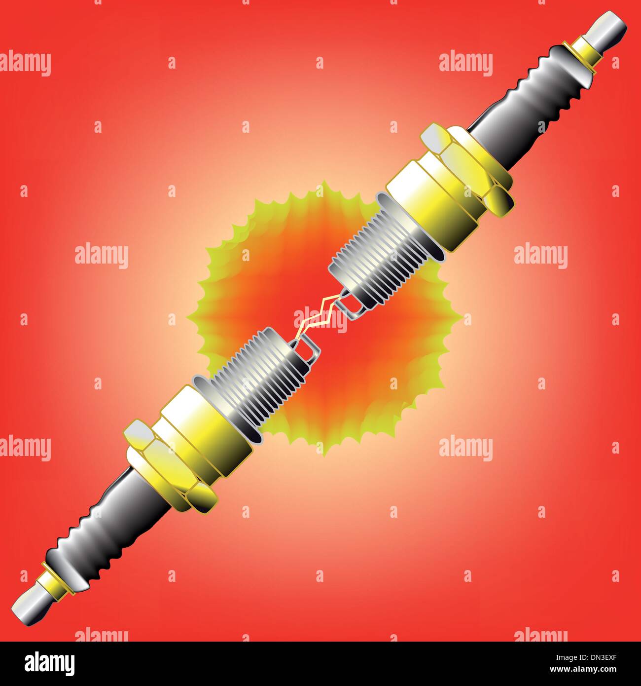 Spark plug drawing hires stock photography and images Alamy
