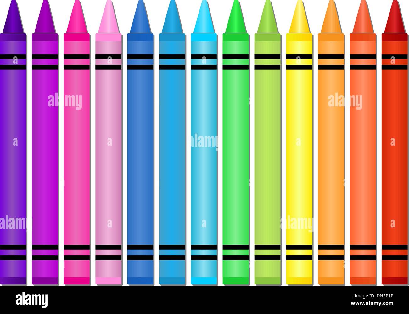 Kindergarten Crayons Stock Photos & Kindergarten Crayons Stock Images