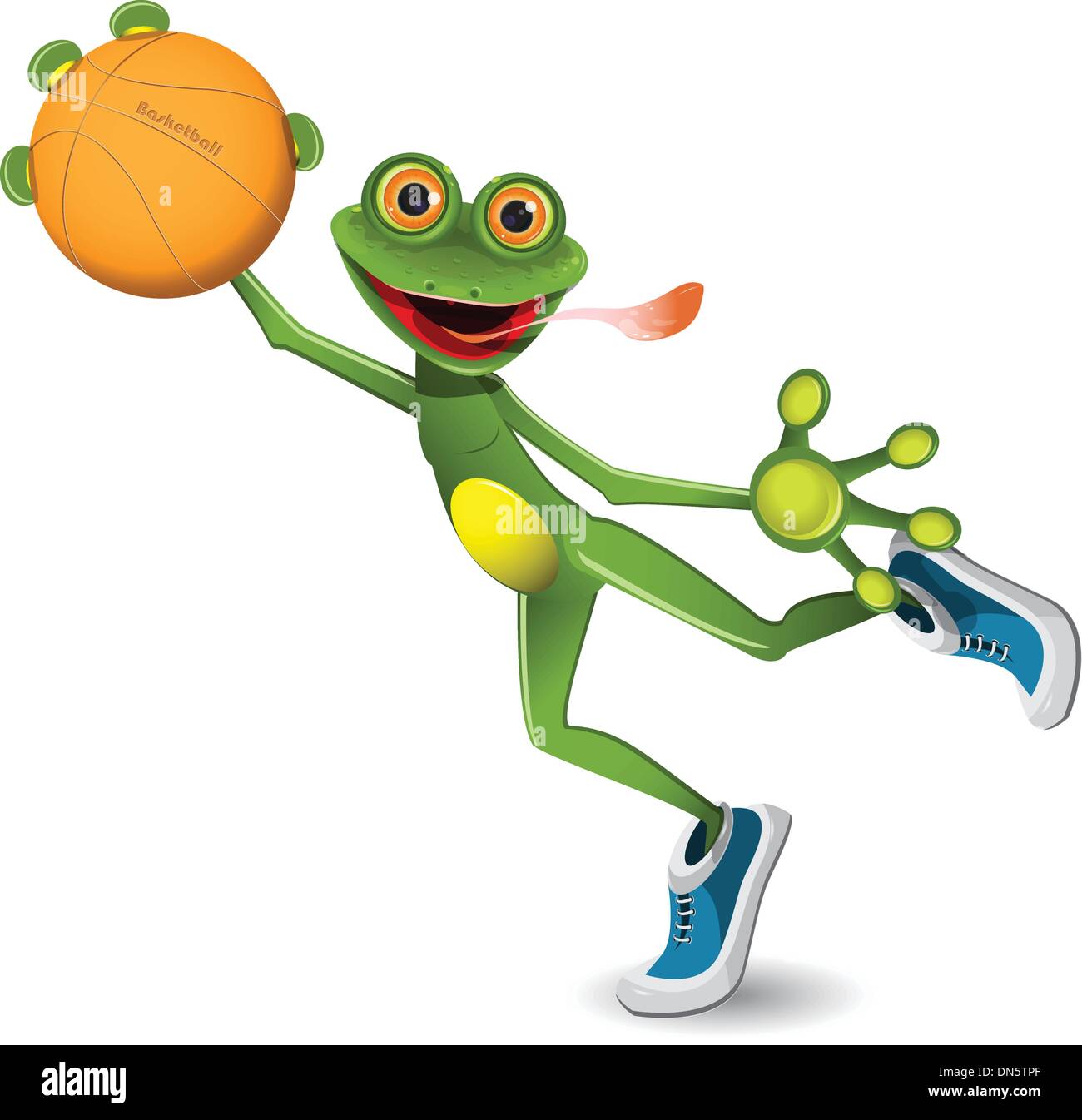 frog basketball Stock Vector Art & Illustration, Vector Image 64668087