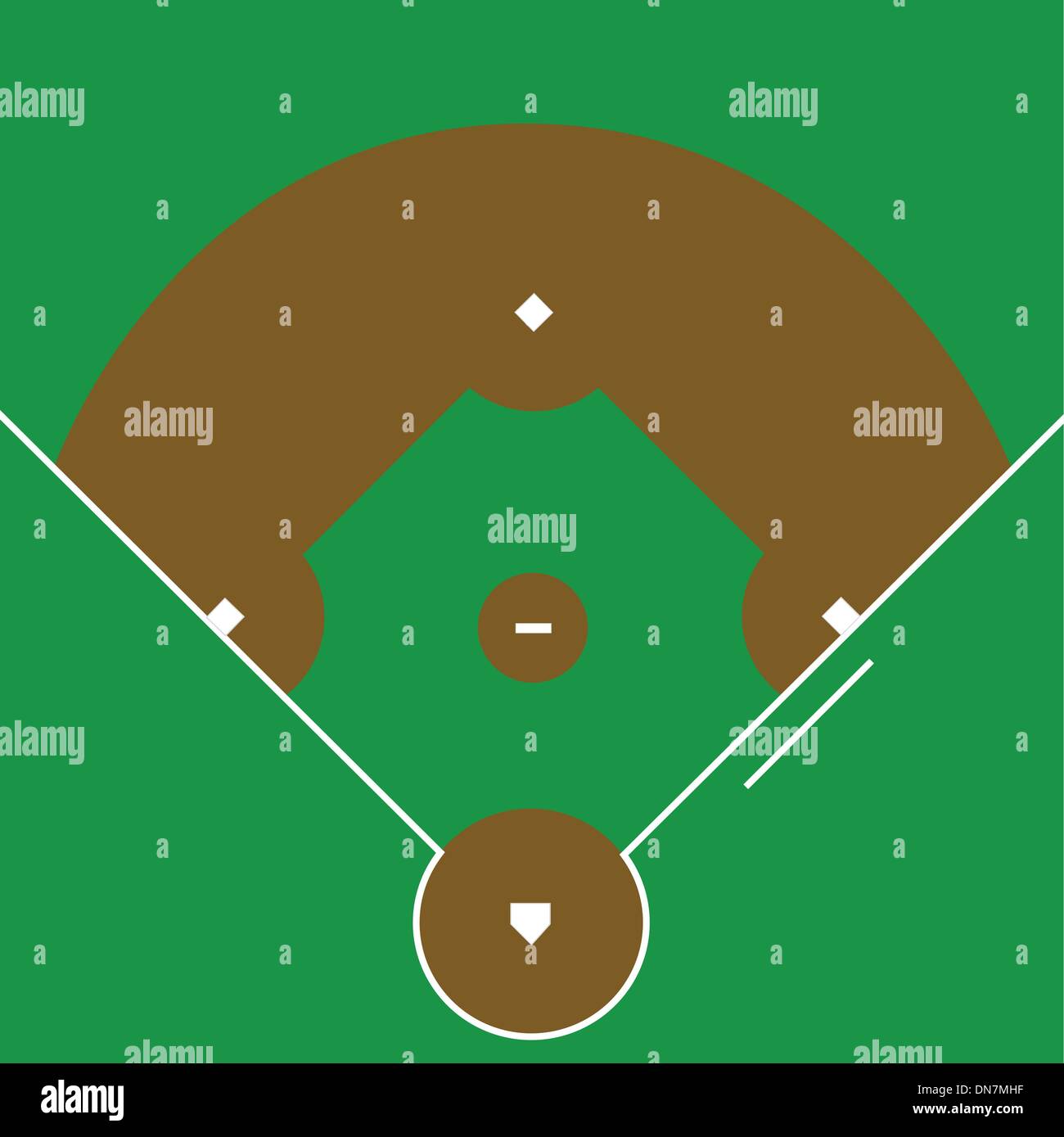 Baseball Diamond Vector High Resolution Stock Photography and Images