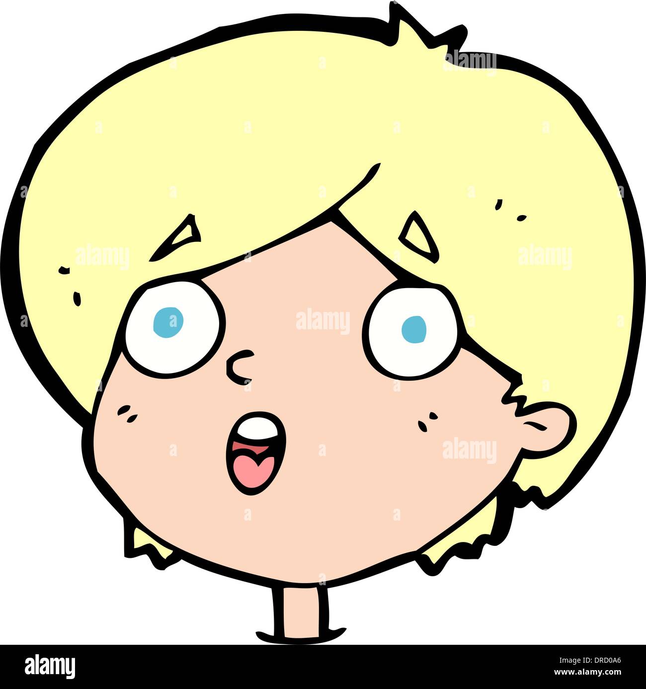 Cartoon Amazed Expression Stock Vector Image Art Alamy