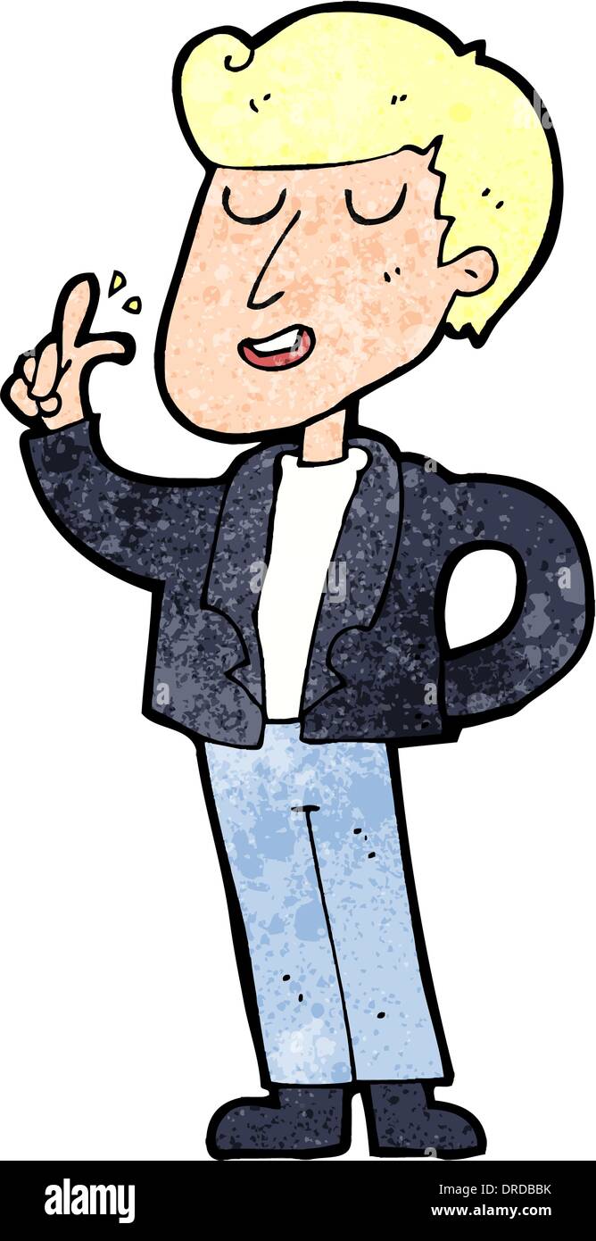 cartoon cool guy snapping fingers Stock Vector Image & Art Alamy