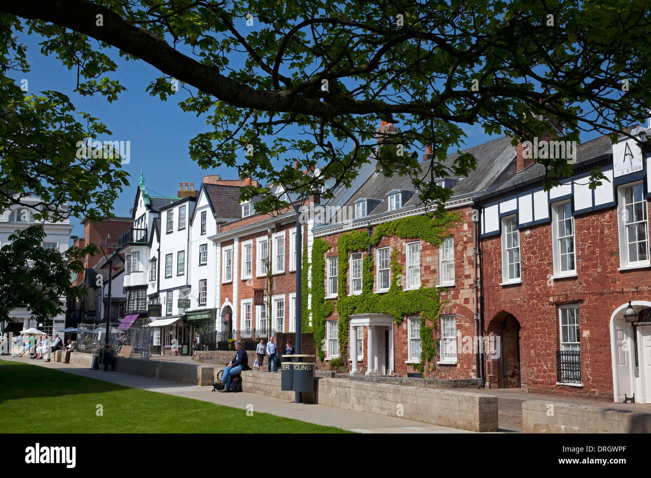 Cathedral Close, Exeter, Devon Stock Photo Alamy