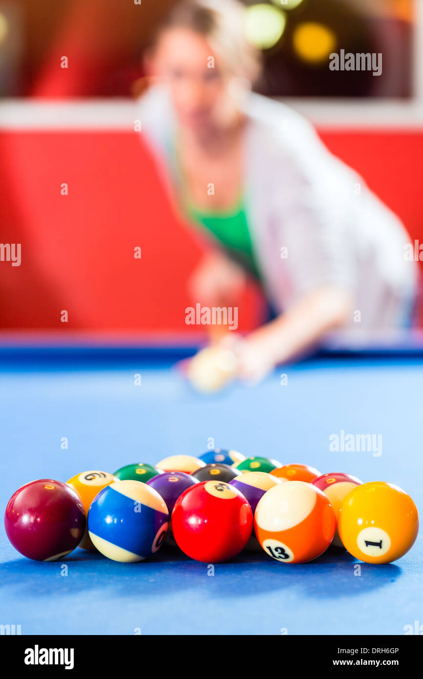 Female pool player hires stock photography and images Alamy