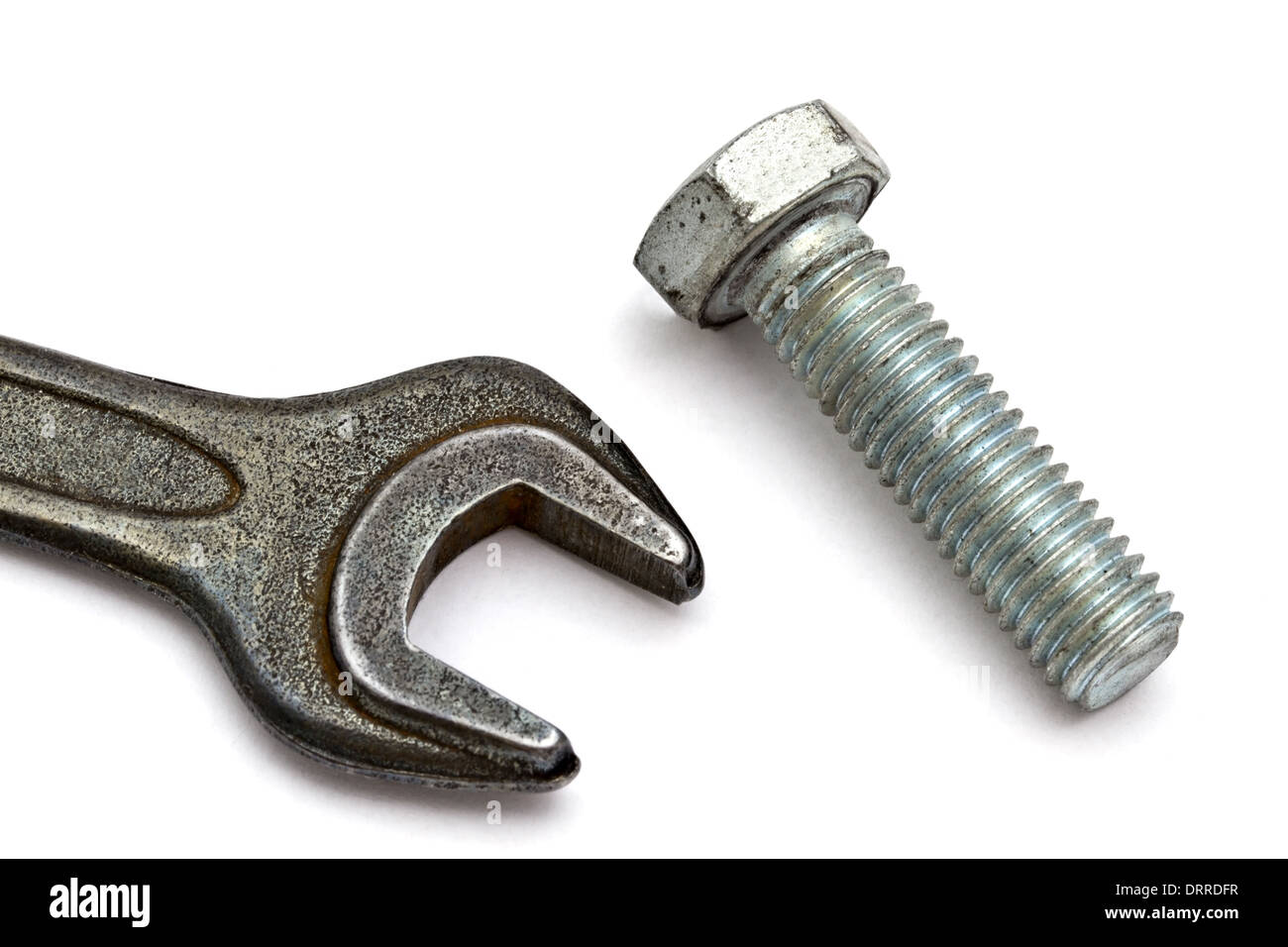 Wrench and bolt Stock Photo Alamy