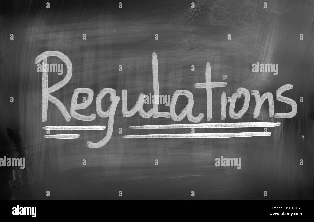 Compliance policy guidelines regulations Black and White Stock Photos