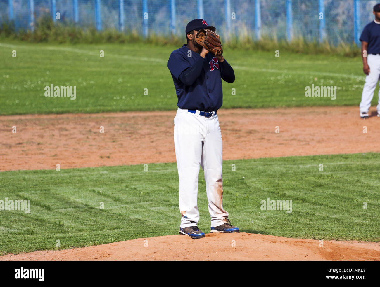 The baseball players Stock Photo Alamy