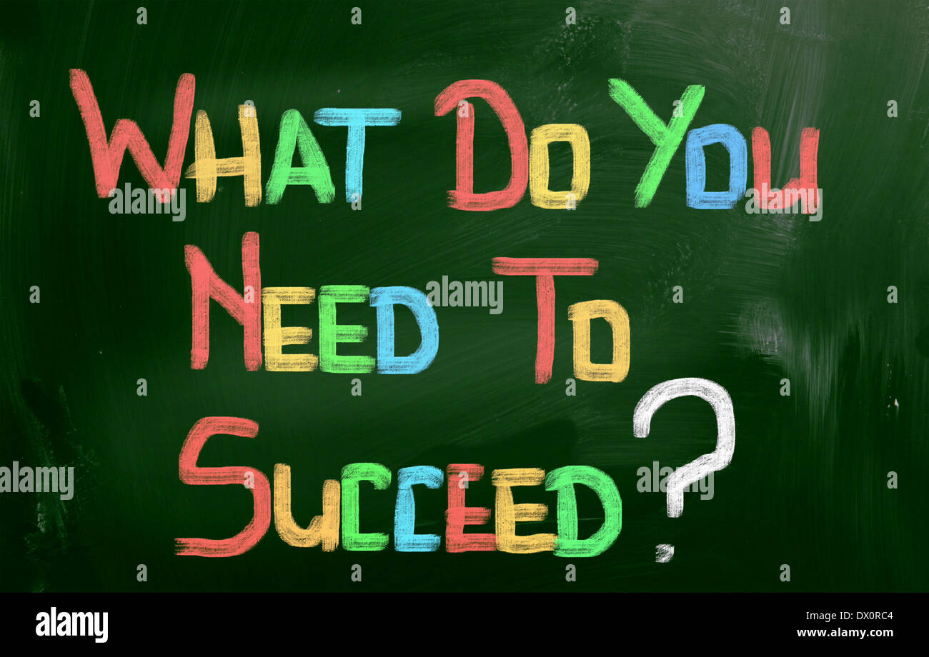 What Do You Need To Succeed Concept Stock Photo Alamy(04)