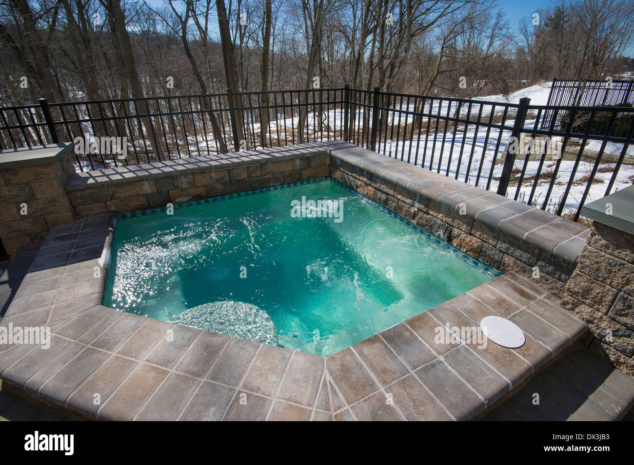 Outdoor hot tub hires stock photography and images Alamy