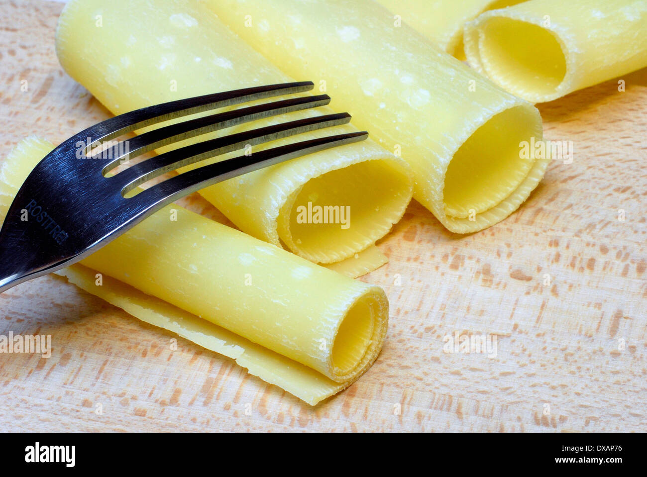 Rolled Bernese Cheese Stock Photo Alamy