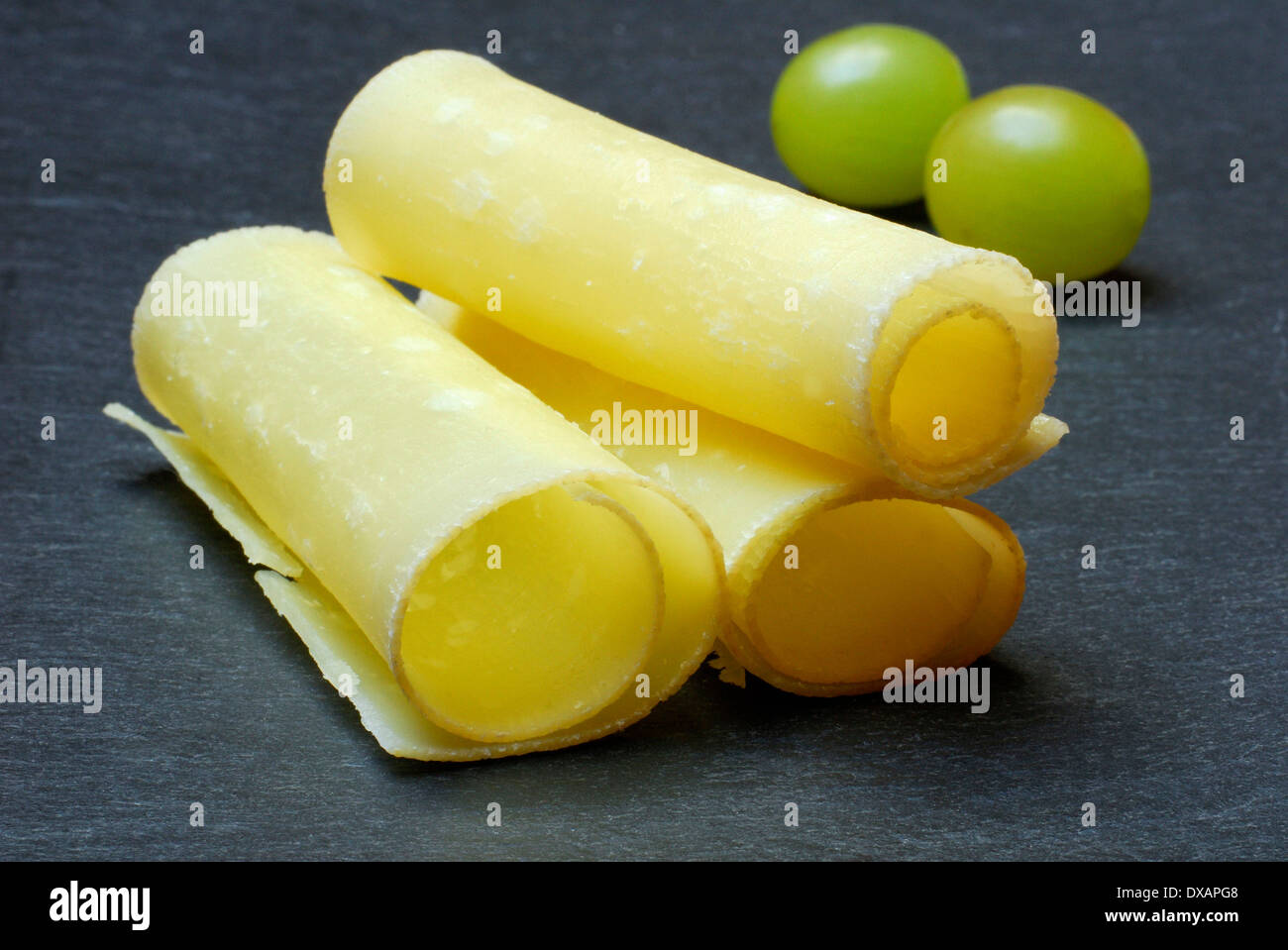Rolled Bernese Cheese Stock Photo Alamy