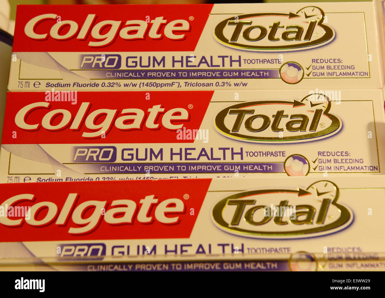 Colgate Total toothpaste Stock Photo Alamy