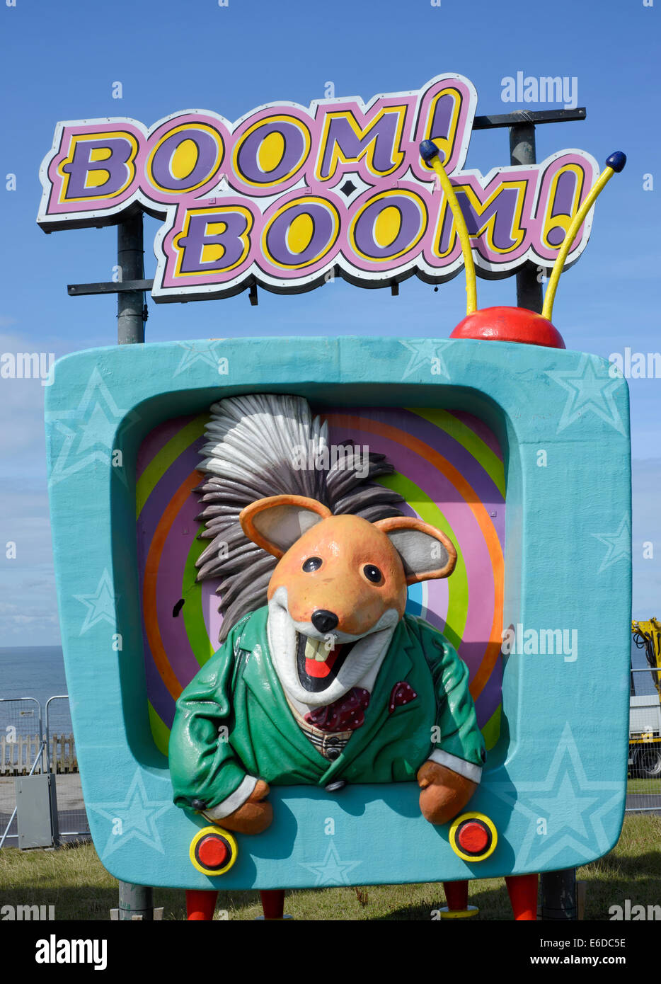 Basil Brush in the animated tableau which forms part of