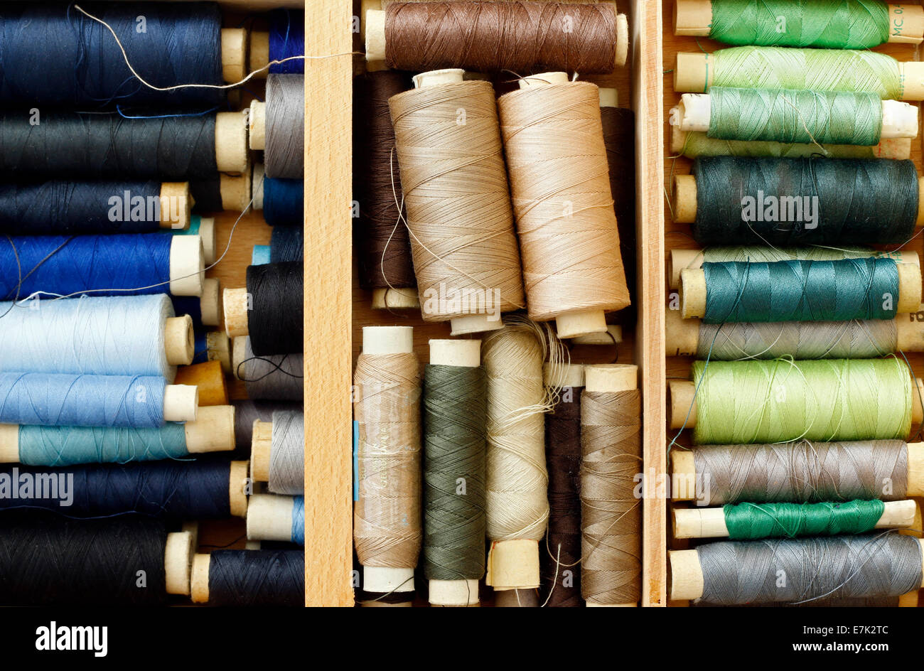 various threads sewing Stock Photo Alamy