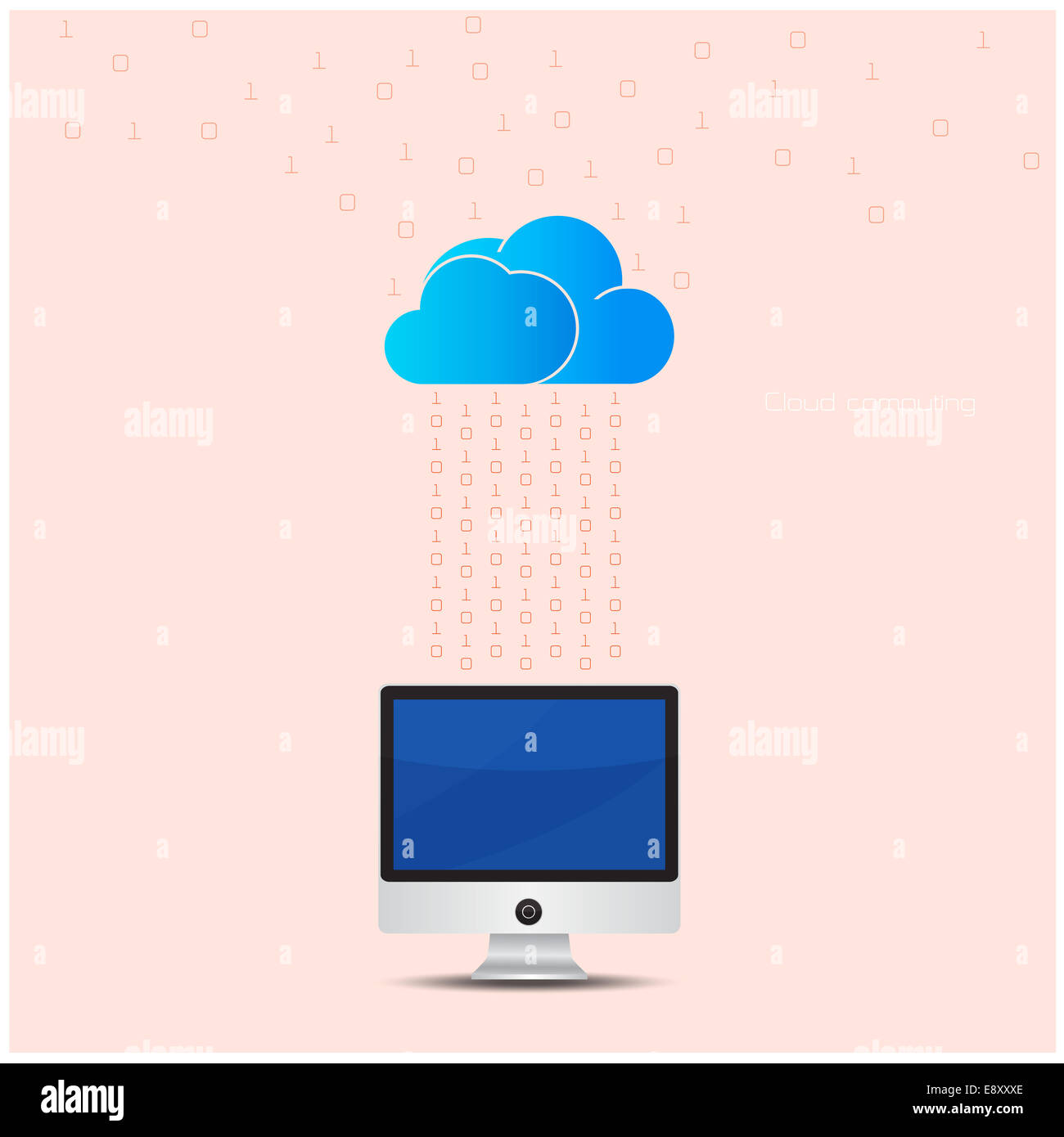 cloud technology computing background concept. Data storage network