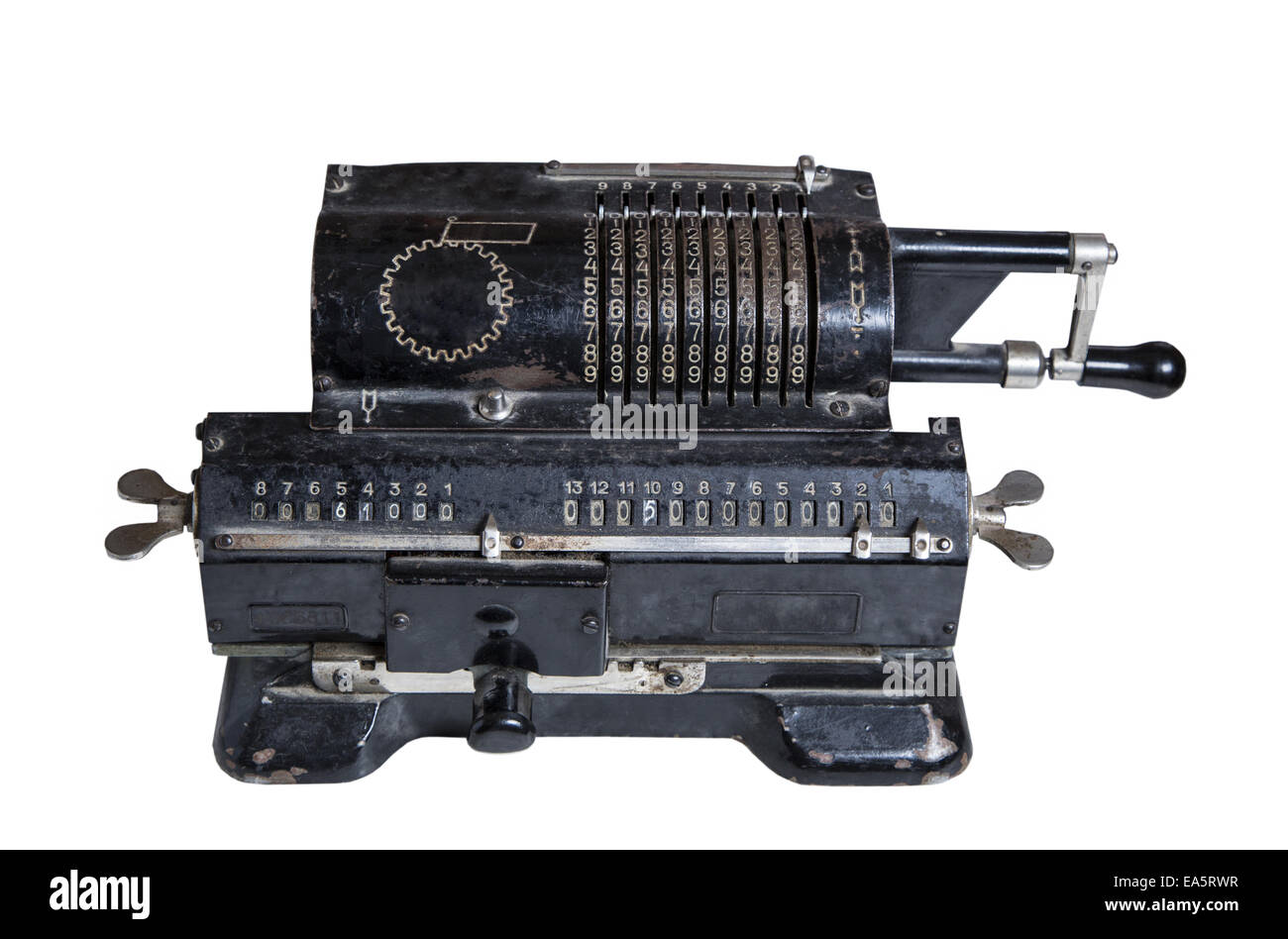 mechanical adding machine Stock Photo Alamy