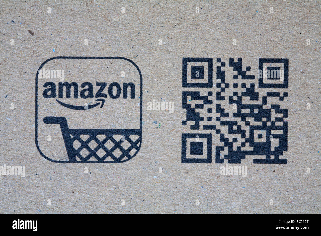 Amazon App logo and scan me qr code qrcode quick response code on