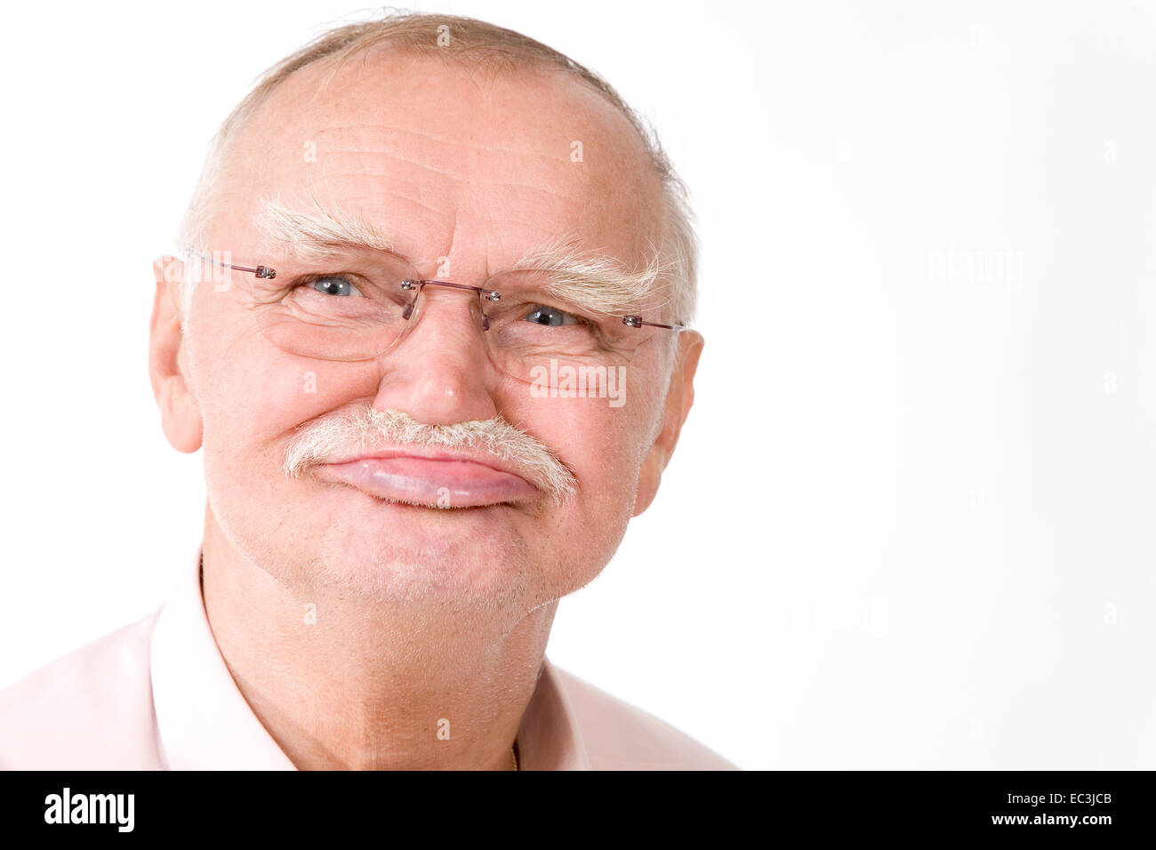 Old Man without Teeth Stock Photo, Royalty Free Image