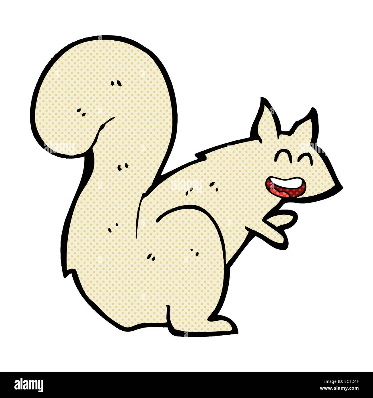 retro comic book style cartoon squirrel Stock Vector Image & Art Alamy