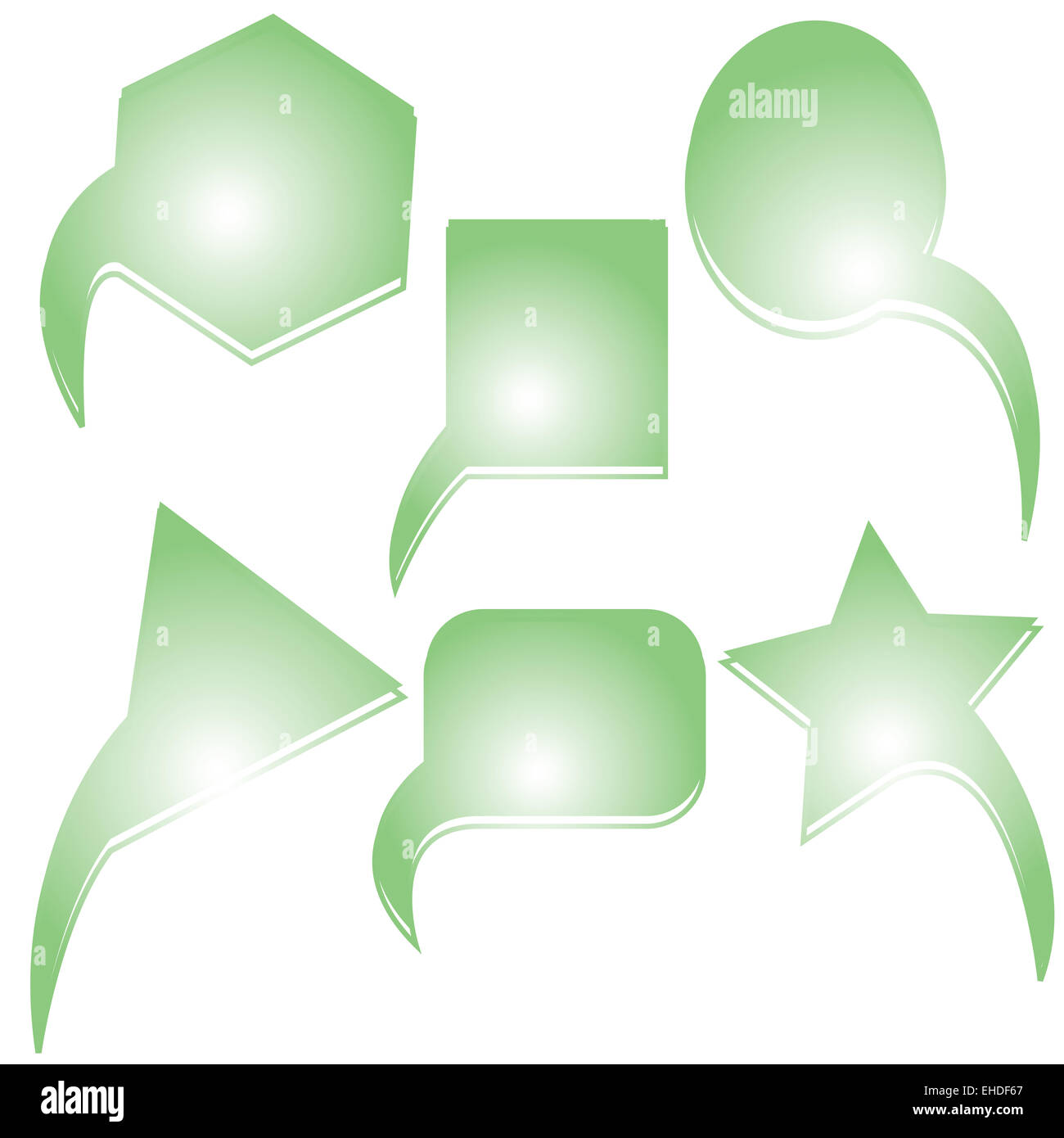 abstract green text bubbles Stock Photo Alamy