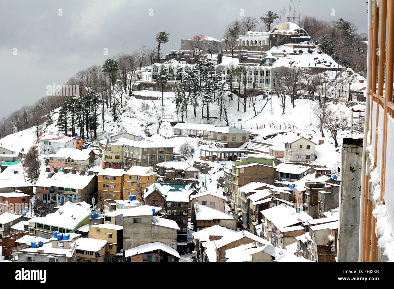 snowfall in Murree Stock Photo Alamy