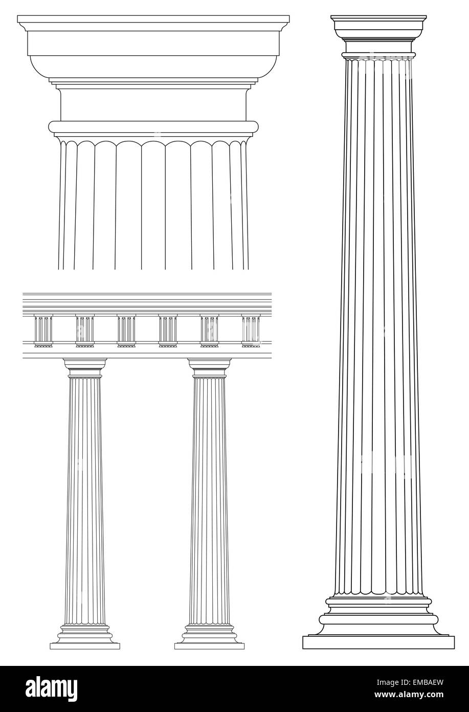Simple Pillar Drawing Buy original art worry free with our 7 day money back guarantee