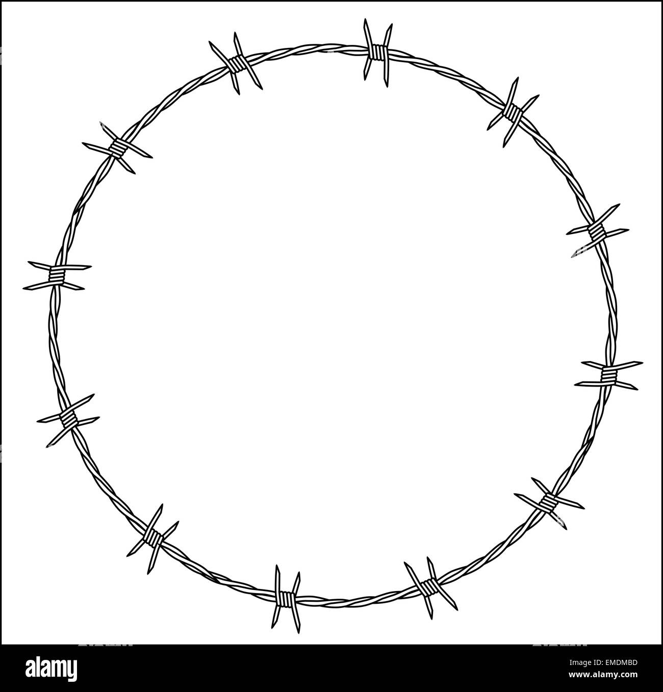 Barbed wire crown Stock Vector Images Alamy